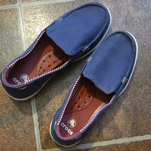 CROCS Blue Loafers Slip-Ons Comfortable Casual Footwear
